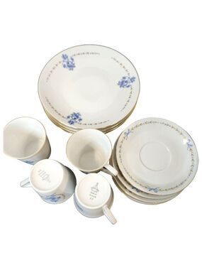 Vin. Mitterteich Bavaria Made in Germany Tea Cup, Saucer & Dessert Plate Set of